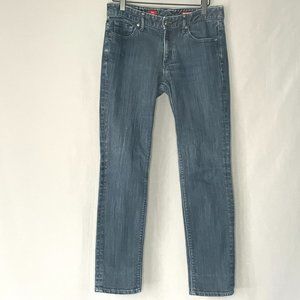 Express Jeans Mia Ultra Skinny Darker Medium Wash Denim Jeans Size 4 Short